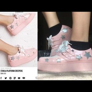 T.U.K Starla platform creepers size 9